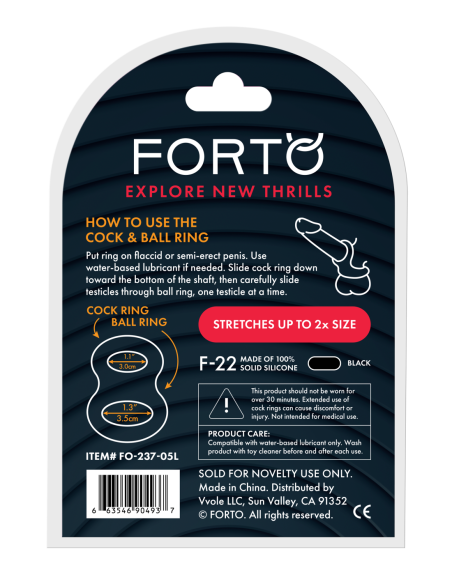 FORTO ANILLO D F-22 GRANDE NEGRO