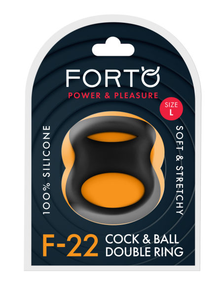FORTO F-22 D RING LARGE BLACK