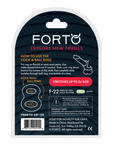 FORTO F-22 D RING SMALL GLOW