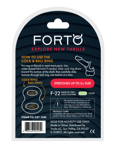 FORTO F-22 D RING MEDIUM GLOW