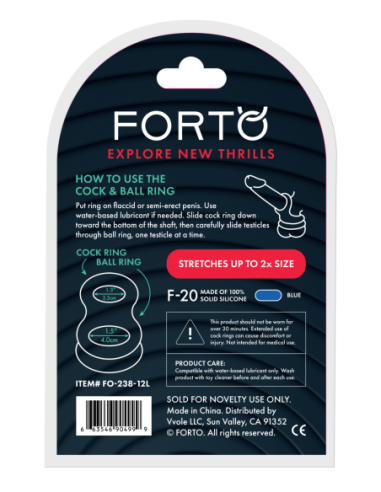 FORTO F-20 BALLS STRETCHER LARGE BLUE