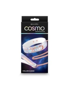 COSMO BONDAGE COLLAR Y CORREA ARCO IRIS 2