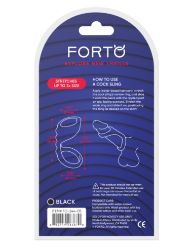 FORTO F-45 PUENTE TEXTURIZADO COCKSLING NEGRO