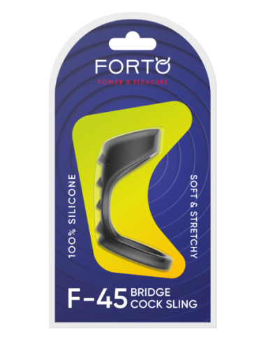 FORTO F-45 TEXTURED BRIDGE COCKSLING BLACK
