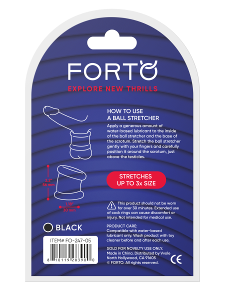 FORTO F-95 TUBULAR BALL STRETCHER BLACK