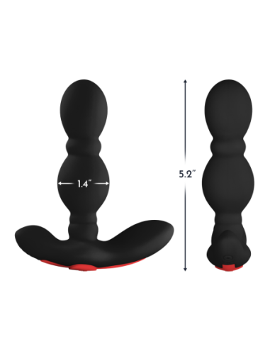 FORTO PLUG ANAL VIBRADOR NEGRO