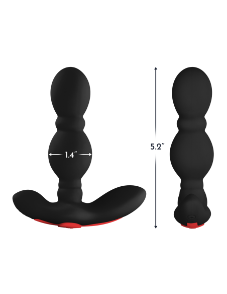 FORTO PLUG ANAL VIBRADOR NEGRO