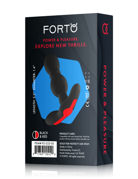 FORTO PLUG ANAL VIBRADOR NEGRO