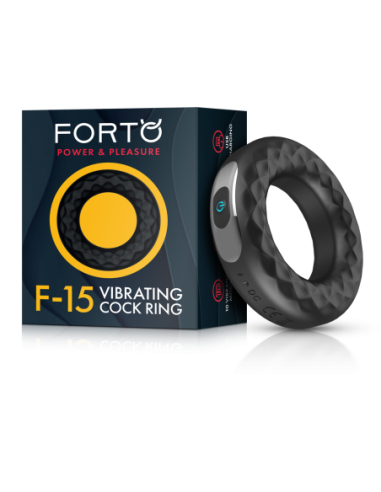 FORTO F-15 VIBRATING COCKRING BLACK