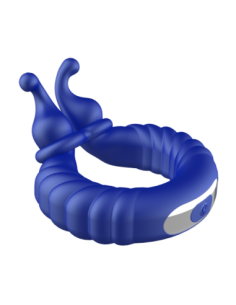FORTO F-24 TEXTURED VIBRATING COCKRING BLUE