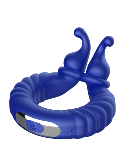 FORTO F-24 ANILLO VIBRADOR TEXTURIZADO AZUL