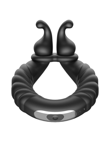 FORTO F-24 ANILLO VIBRADOR TEXTURIZADO NEGRO