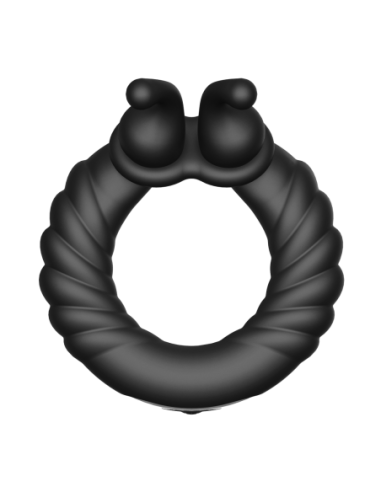 FORTO F-24 TEXTURED VIBRATING COCKRING BLACK