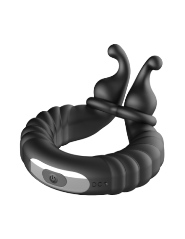 FORTO F-24 ANILLO VIBRADOR TEXTURIZADO NEGRO