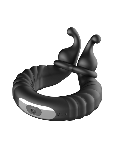 FORTO F-24 TEXTURED VIBRATING COCKRING BLACK