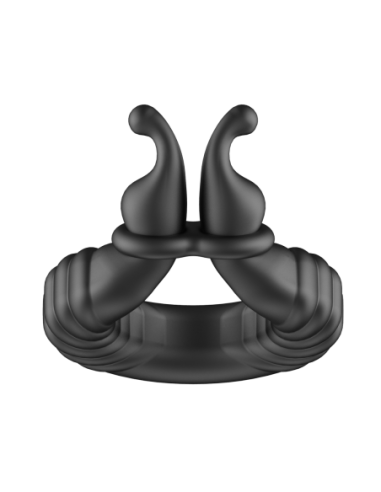 FORTO F-24 ANILLO VIBRADOR TEXTURIZADO NEGRO