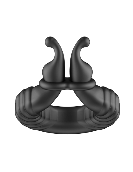 FORTO F-24 ANILLO VIBRADOR TEXTURIZADO NEGRO