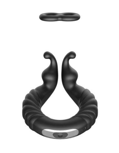 FORTO F-24 ANILLO VIBRADOR TEXTURIZADO NEGRO