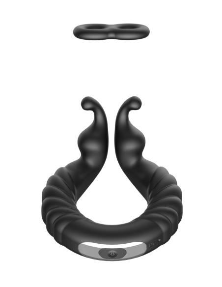 FORTO F-24 ANILLO VIBRADOR TEXTURIZADO NEGRO