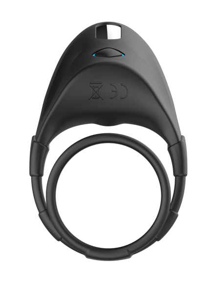 FORTO F-48 PERINEO VIBRADOR DOBLE ANILLO C NEGRO