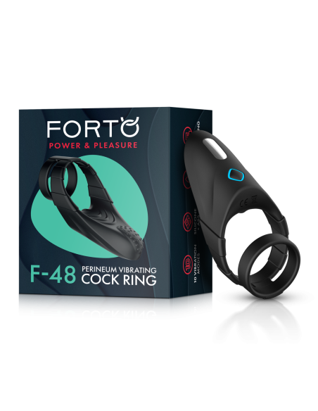 FORTO F-48 PERINEO VIBRADOR DOBLE ANILLO C NEGRO