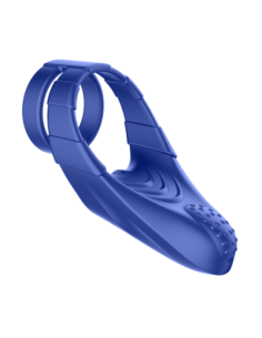 FORTO F-48 VIBRATING PERINEUM DOUBLE C-RING BLUE 2