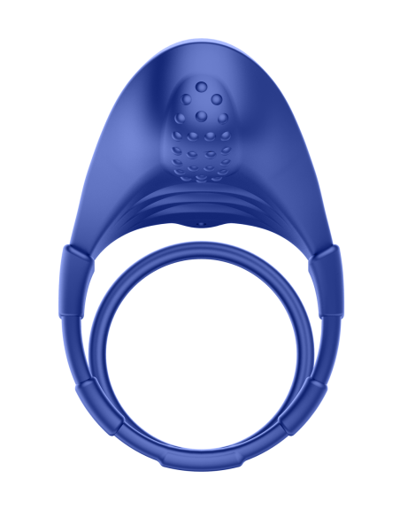 FORTO F-48 VIBRATING PERINEUM DOUBLE C-RING BLUE