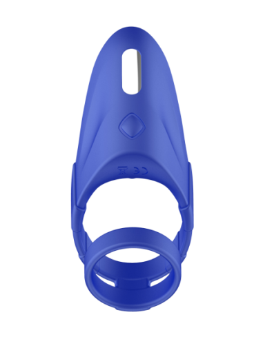 FORTO F-48 VIBRATING PERINEUM DOUBLE C-RING BLUE