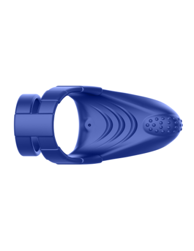 FORTO F-48 VIBRATING PERINEUM DOUBLE C-RING BLUE