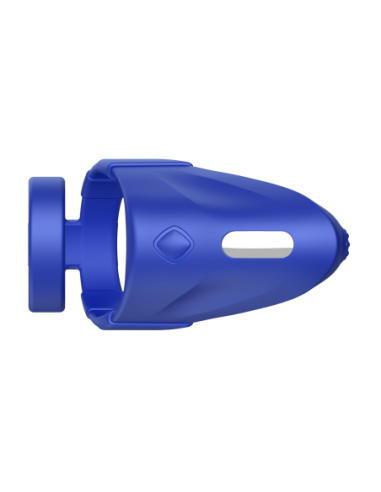 FORTO F-48 PERINEO VIBRADOR DOBLE ANILLO C AZUL