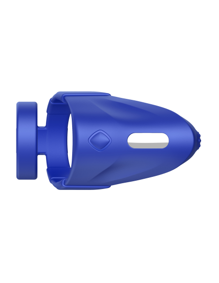 FORTO F-48 VIBRATING PERINEUM DOUBLE C-RING BLUE