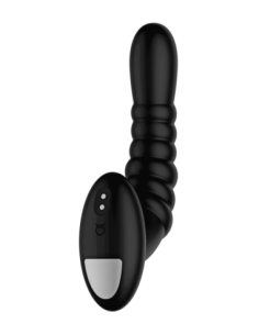 FORTO MASAJEADOR VIBRATORIO PROFESIONAL ACANALADO NEGRO 2