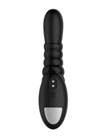 FORTO RIBBED PRO VIBRATING MASSAGER BLACK