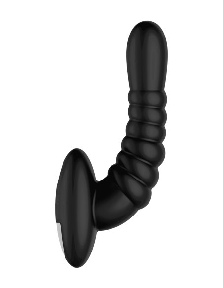 FORTO RIBBED PRO VIBRATING MASSAGER BLACK