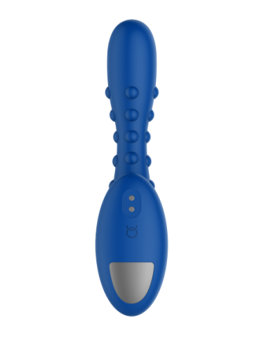 FORTO STUDDED PRO VIBRATING MASSAGER BLUE