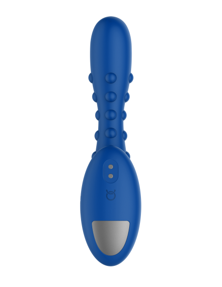 FORTO STUDDED PRO VIBRATING MASSAGER BLUE