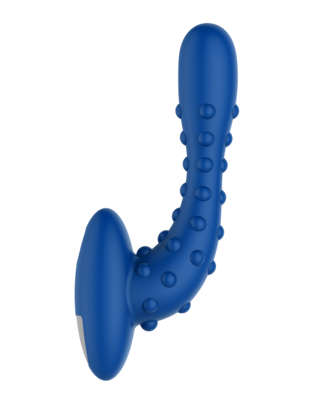 FORTO STUDDED PRO VIBRATING MASSAGER BLUE