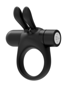 FORTO BUNNY VIBRATING COCKRING BLACK