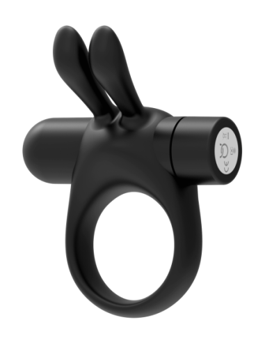 FORTO ANILLO VIBRADOR PARA EL PENE CONEJITO NEGRO