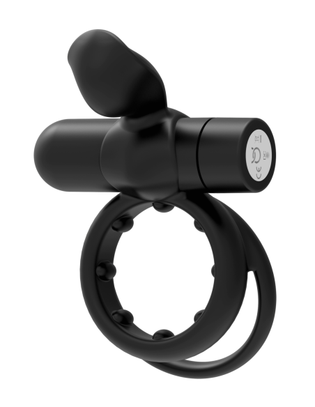 FORTO POINTER VIBRATING COCKRING BLACK
