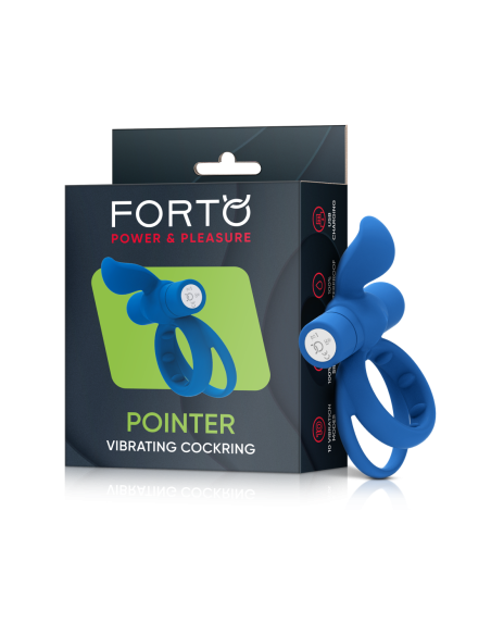 FORTO PUNTERO VIBRADOR PARA EL PENE AZUL