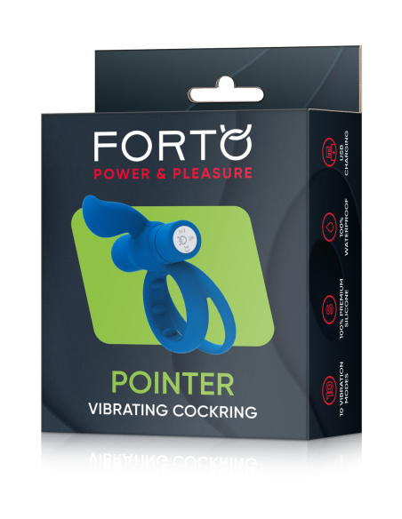FORTO PUNTERO VIBRADOR PARA EL PENE AZUL