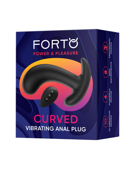 FORTO TAPÓN VIBRATORIO CURVO NEGRO