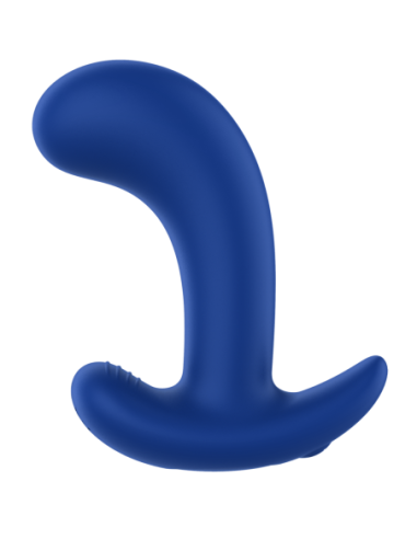 FORTO CURVED VIBRATING PLUG BLUE