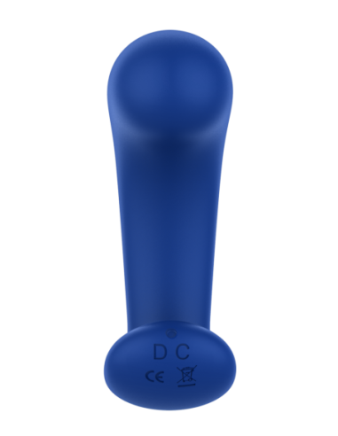 FORTO CURVED VIBRATING PLUG BLUE