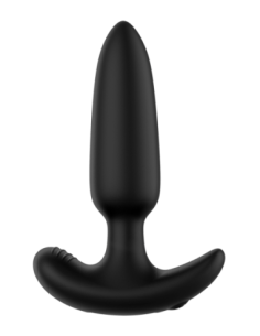 FORTO POINTED VIBRATING  PLUG BLACK
