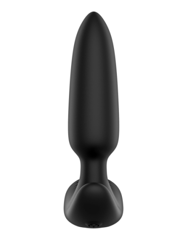 FORTO POINTED VIBRATING  PLUG BLACK