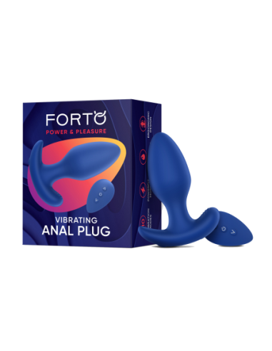 FORTO PLUG ANAL VIBRADOR AZUL