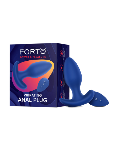 FORTO PLUG ANAL VIBRADOR AZUL