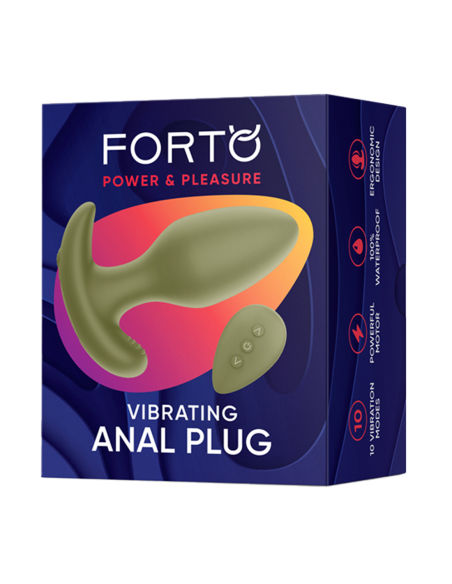 FORTO PLUG ANAL VIBRADOR VERDE